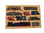 White O 1:43 Model Railroad Decals