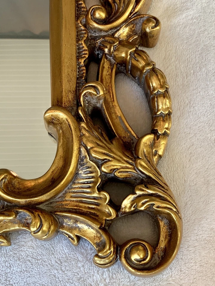 Espejo Oro Industrias Sterling 30 X 48 Glamour Antiguo Alta Calidad Foto 4 de 4