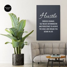 Motivational Poster, Hustle, Motivational Wall Art, Motivational Quotes, Print