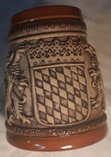 Bierkrug  0,5 L Bayern Wappen Gott mit Dir du Land der Bayern