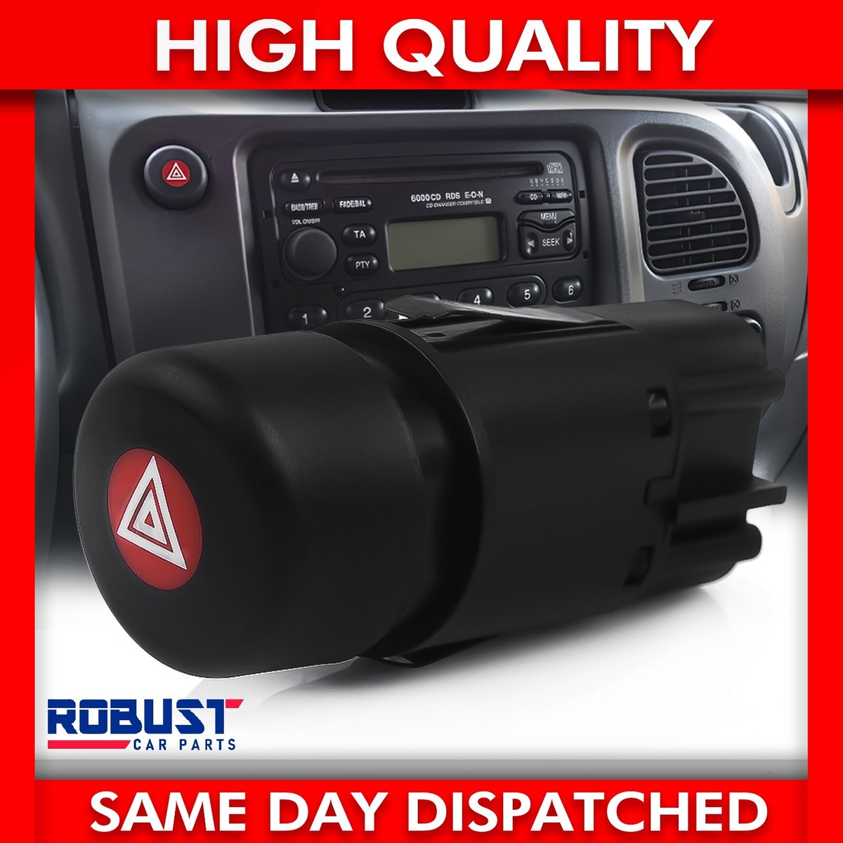 HAZARD WARNING LIGHT SWITCH FOR FORD TRANSIT MK6 1036554 (2000