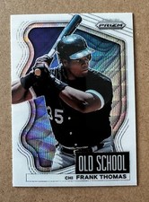 2022 Panini Prizm Old School White Wave Prizm Frank Thomas #OS-3 HOF