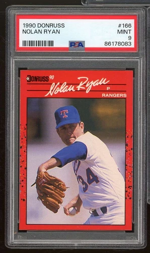 Nolan Ryan Card 1990 Donruss #166 PSA 9