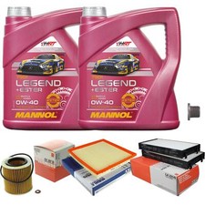 MAHLE Inspektionspaket 8 L MANNOL Legend+Ester 0W-40 f�r BMW X5 xDrive35i X6