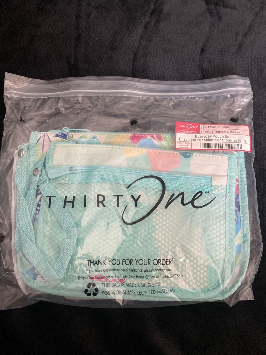 Thirty One 31 Thirty-One Gifts Everyday Pouch Set - NWT