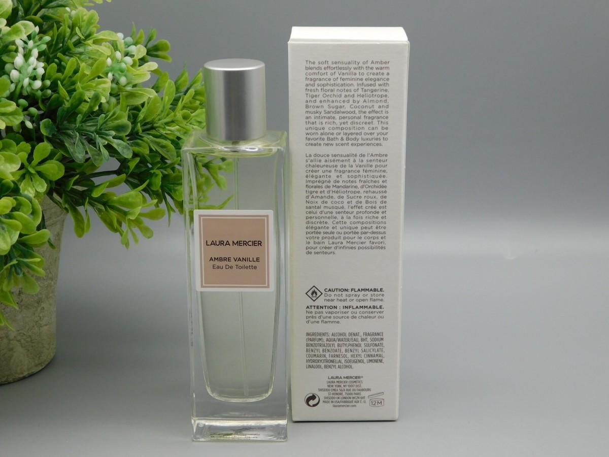Laura Mercier Ambre Vanille Eau De Toilette Spray 1.7 oz New