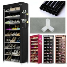 10 Schicht Schuhschrank Schuhablage 4 farben Schuhständer Vliesstoff Schuhregal