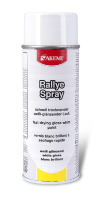 AKEMI Rally-Farbspray wieß glänzend hohe Deckkraft schnell trocknend 90007