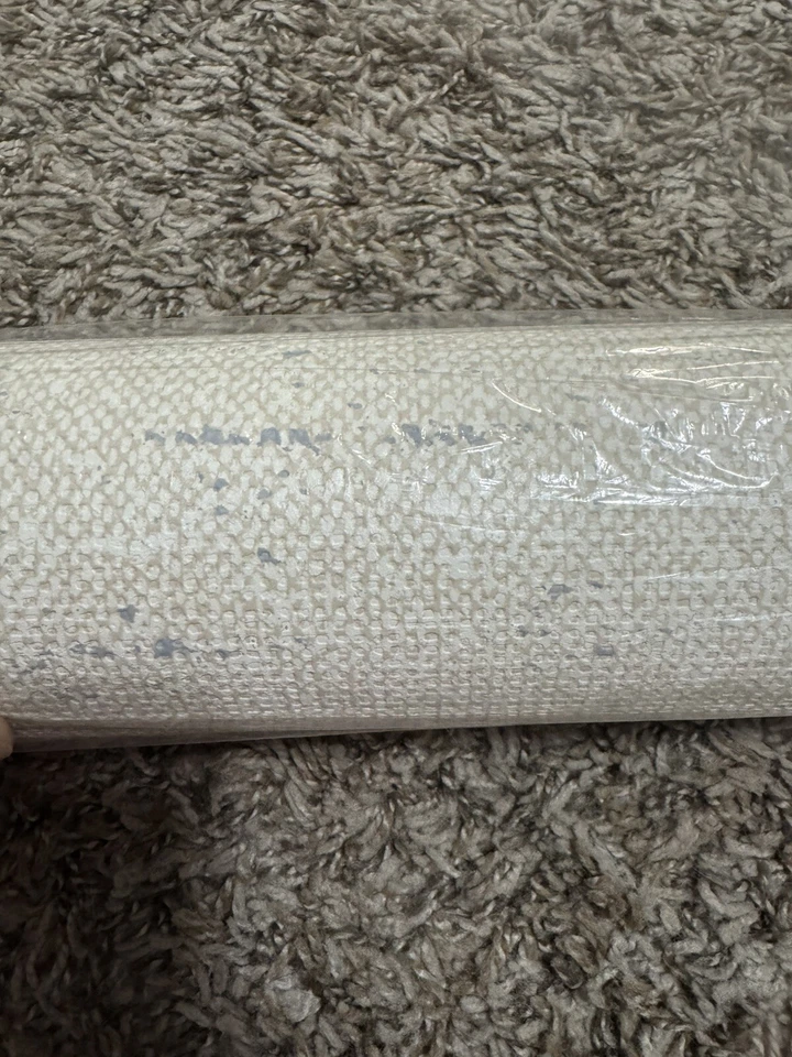 Papel tapiz vinilo Graham & Brown 15950158 arpillera beige/azul 56 pies cuadrados (1) perno Foto 4 de 4