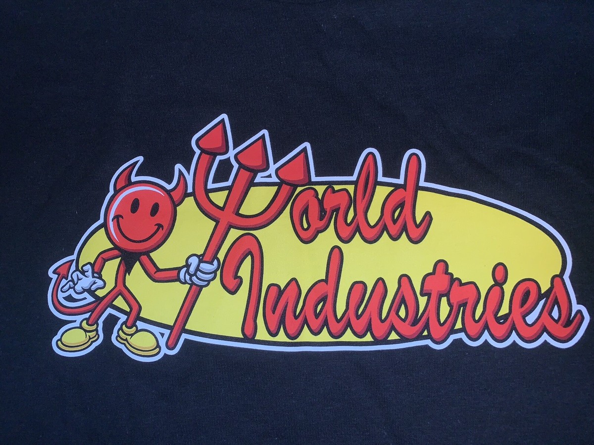 t shirt Skateboard Sk8 World Industries mens Womes Kids
