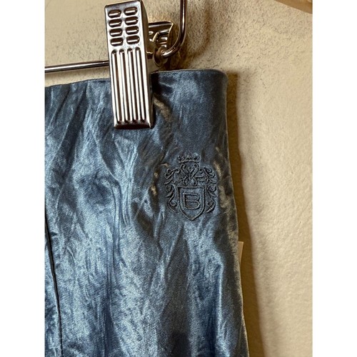 Babaton Damen Slab blau Slip Satin Maxirock Größe 10 Neu mit Etikett - Bild 9 von 12
