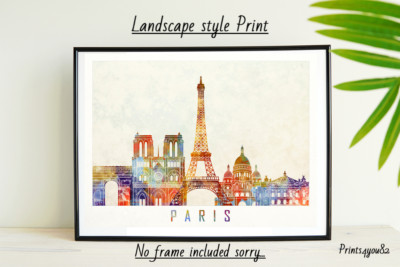 PARIS FUN TREND A4 DRUCK POSTER BILD WANDBILD WOHNDEKO UNGERAHMT GESCHENK NEU