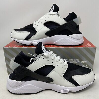 Nike Air Huarache White Black Mens Size 11 Shoes DD1068-001 No Lid