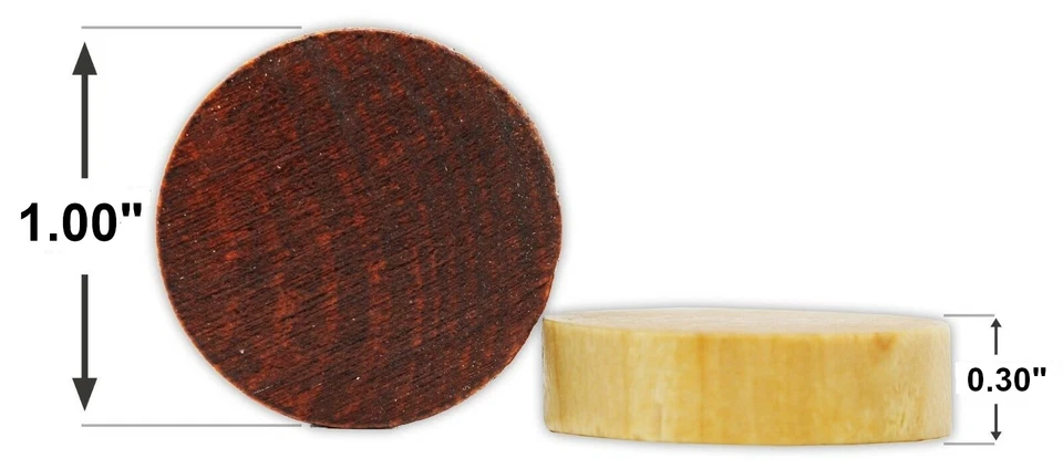 Piezas de Backgammon o Damas de Madera DA VINCI 1,0 pulgadas - 30 piezas con Bolsa Foto 2 de 2