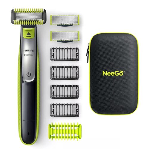 Philips Oneblade Face + Body, Hybrid Electric Trimmer and Shaver + Neego Case - Afbeelding 1 van 7