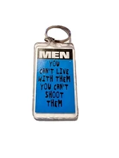 Humor Keyring Joke Souvenir Laugh Tracks Keychain Men Gag Gift Collectible