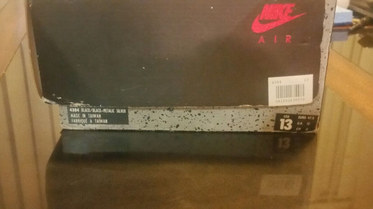 yページ Air Jordan OG 13 V Black Metallic Silver 5 Box Only 1990