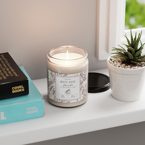 Scented Soy Candle - 9oz Natural Aromatic Candle - Picture 5 of 37