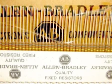 50 Allen Bradley Carbon Comp Resistors 180ohm 1/2W 5%