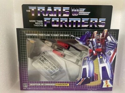 TRANSFORMERS G1 Reissue Starscream MISB