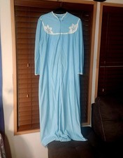    Vintage Appel Light Blue House Robe / Nightgown    