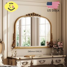 36x 27 Arched Vintage Decor Mirror Vanity Wall Mirror Antique Gold