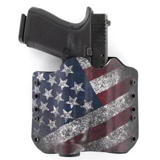 OWB Light Holster - FN Handguns - O-Light PL-2 - Optic -Slanted Flag