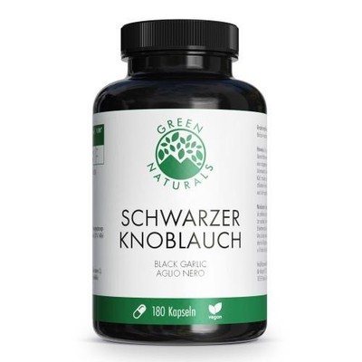 GREEN NATURALS schwarzer Knoblauch 600mg m.SAC Kps 180 ST