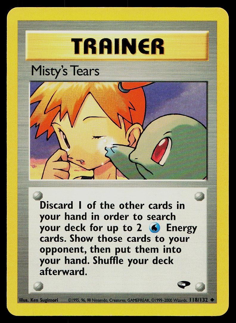 Pokemon Card Gym Challenge Misty's Tears 118/132 Uncommon