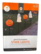 Target 2014 Halloween Ghost  Pumpkin 4 Stake Lights