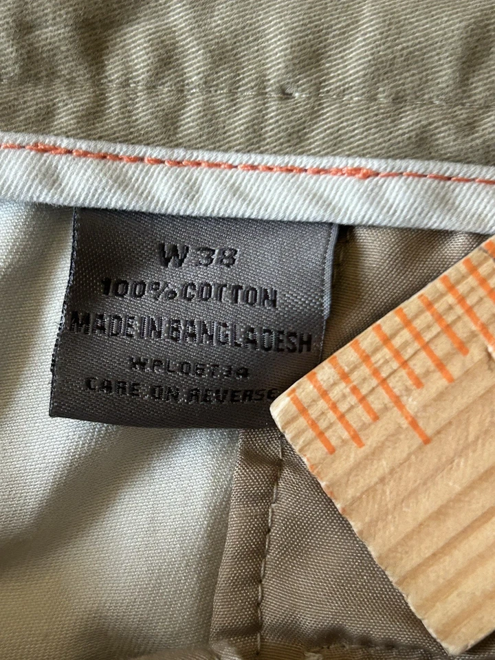 Pantalones Cortos de Carga Geoffrey Beene Extender Cintura Cómoda Para Hombre 38 Color Piedra Nuevos con Etiquetas Foto 4 de 4