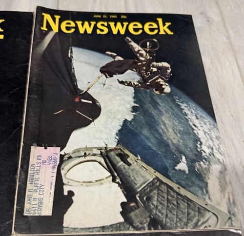 NEWSWEEK (1965/1969) Moon Landing Apollo Astronauts Space Set Of 7 - Foto 4 di 9