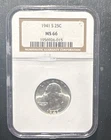 1941-S Washington Quarter Silver NGC MS 66 San Francisco 25C