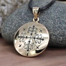 Papa Legba Voodoo Necklace - Bronze Loa Veve ...