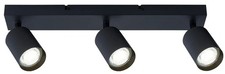 Spot Light Black Siena 3 Bar Matt GU10 Integral ILDIA016