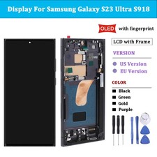 OLED LCD Display Digitizer Screen Replacement For Samsung Galaxy S23 Ultra S918