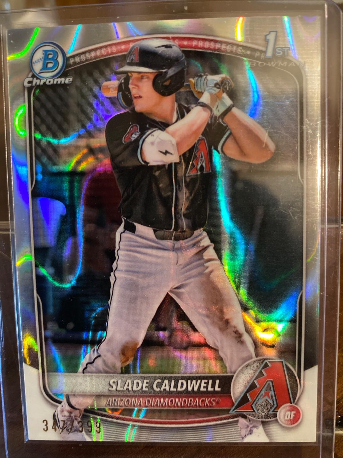 2025 Bowman - Chrome Prospects Slade Caldwell #BCP-21 Lava Refractor /399 (RC)