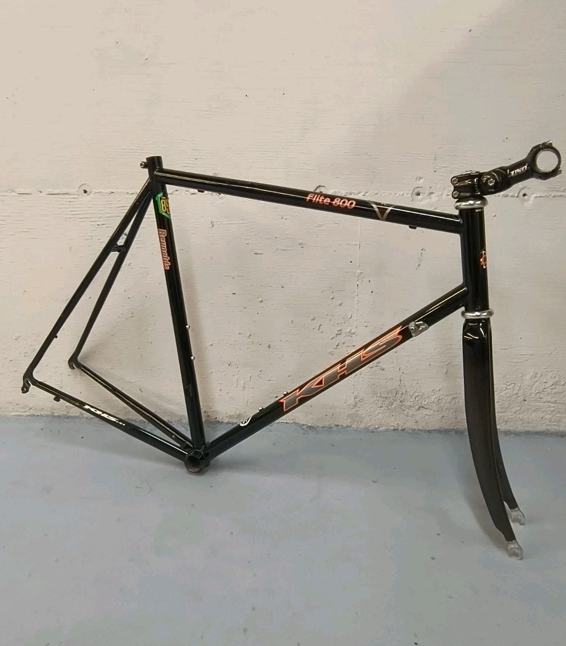 58cm Reynolds 853 Steel Road Bike Frame w/Carbon Fork  KHS F