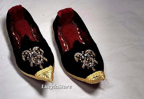 Traditional Mojari Khussa Loafers Toddler Child Kids Sz 5 ? Handmade Slippers