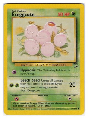 Exeggcute Common Base Set 2 074/130 NM