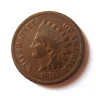 Antique 1873 USA Indian Head Cent Penny, Small Letters