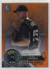 2018 Bowman Scouts' Top 100 Orange Refractor 22/25 Alec Hansen #BTP-34 1u6