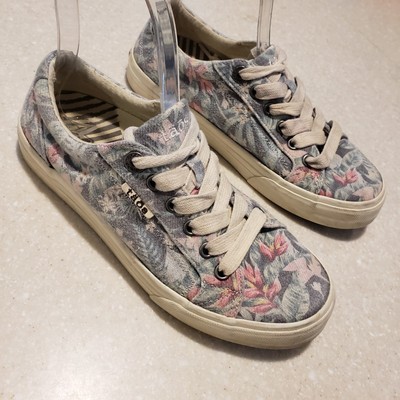 Taos Plim Soul Shoe Women 6.5 Multi Casual Lace Up Arch Support Walking Sneaker