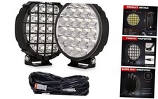 6-Inch Round LED Offroad Light 2pcs 210W 32000LM White 6000K Led Offroad Light