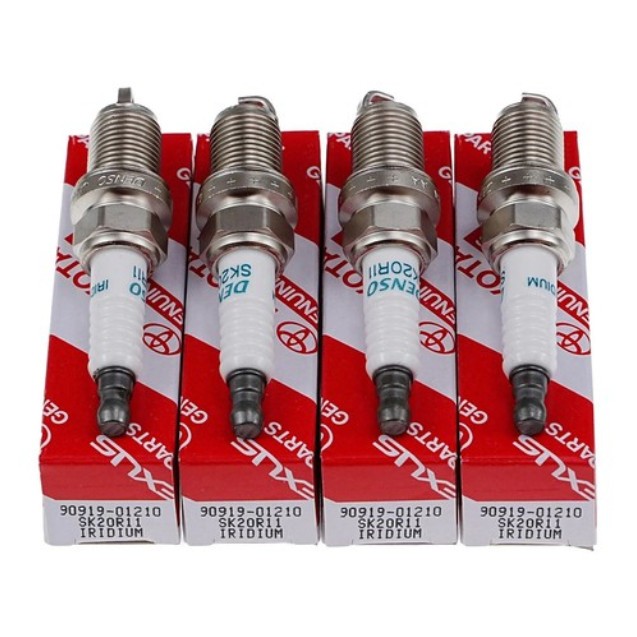 4PCS Genuine OEM DENSO Iridium Spark Plugs 90919-01210 SK20R11 3297 for Toyota