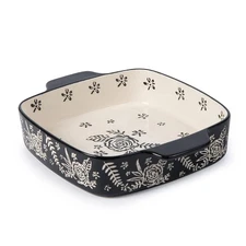 Baking Dish Ceramic Brownie Pan 9x9 Baking Pan Casserole Dish Lasagna Pan Square