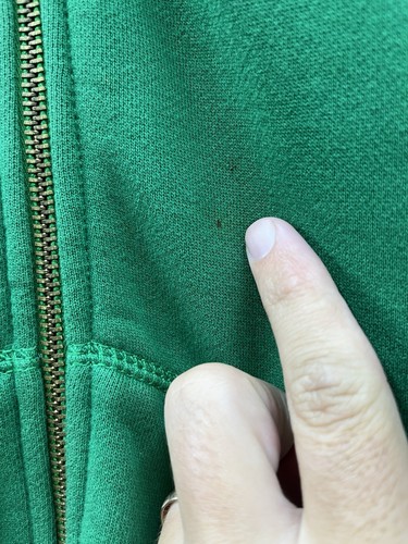 Vintage Ralph Lauren Polo Jeans Co Hoodie Sweatshirt Mens M Green Full Zip Y2K - Picture 4 of 9