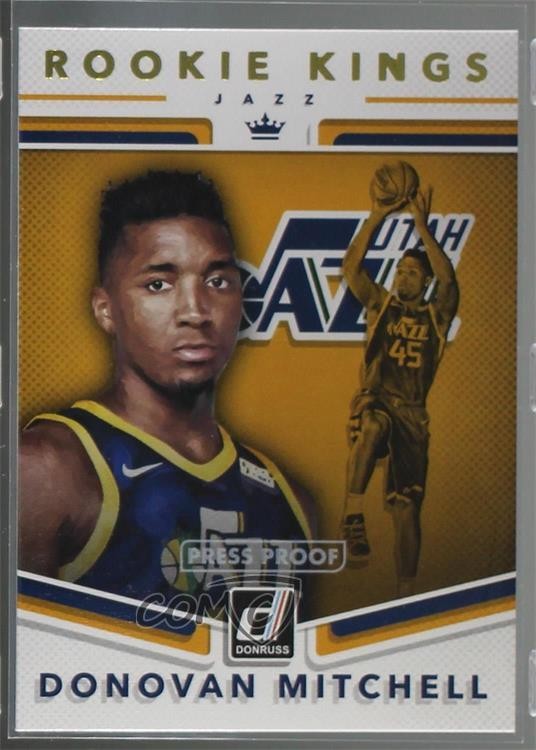 2017-18 Panini Donruss Rookie Kings Press Proof Donovan Mitchell #13 m1k