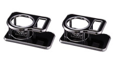 Carmate Drink Holder Table Nz629 Black Plastic Jdm Vip Style Set Of 2