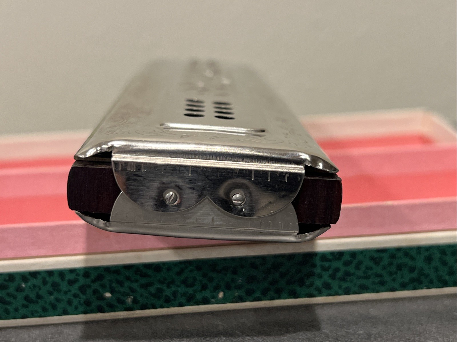 Vintage M. Hohner Echo Harp Harmonica 56 / 96 M 2 C / G Germany with Box